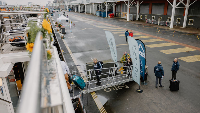 Twelve ships docked at Amsterdam’s pier and hosted travel advisors onboard during the conference.